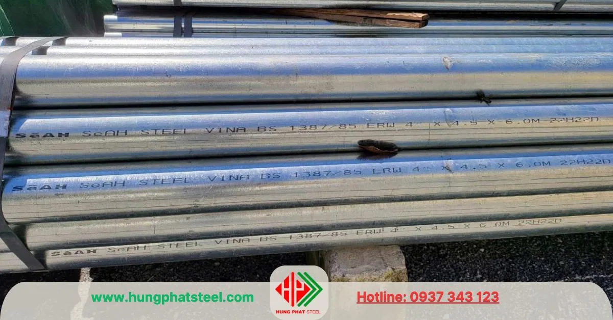 Ống thép mạ kẽm SeAH
