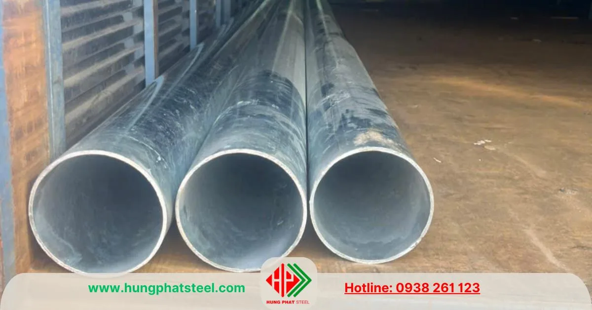 Ống thép mạ kẽm phi 141 Hòa Phát