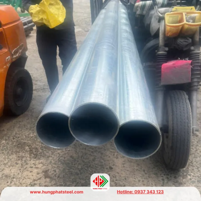 Ống thép mạ kẽm phi 141 Hòa Phát