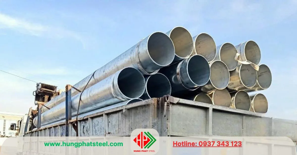 Ống thép mạ kẽm phi 457 (DN450)