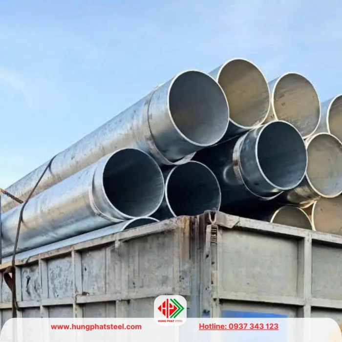 Ống thép mạ kẽm phi 457 (DN450)