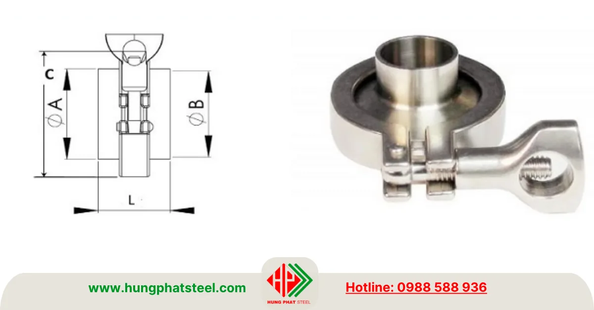 Quy cách cùm lamp inox