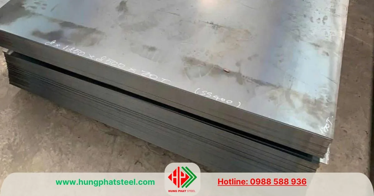 Sắt tấm mác SS400 dày 2ly