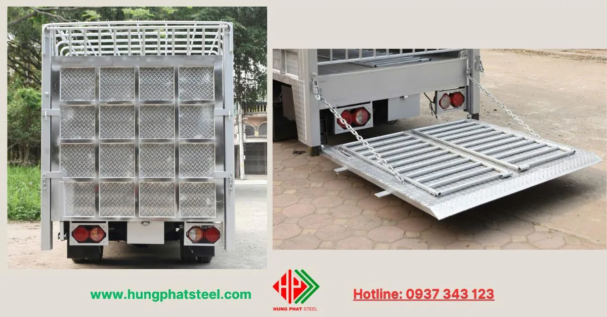 Tấm inox lót sàn xe chống trượt 