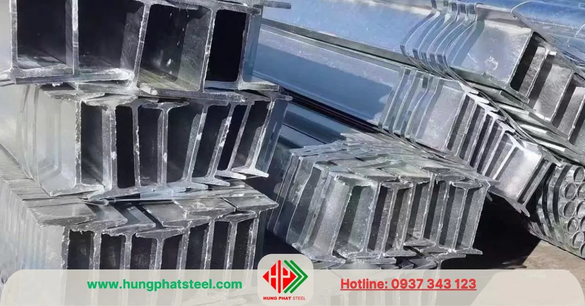 Thép I được gia công mạ kẽm từ 2-4 ngày