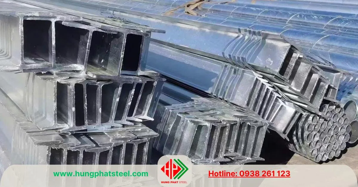 Thép I mạ kẽm nhúng nóng