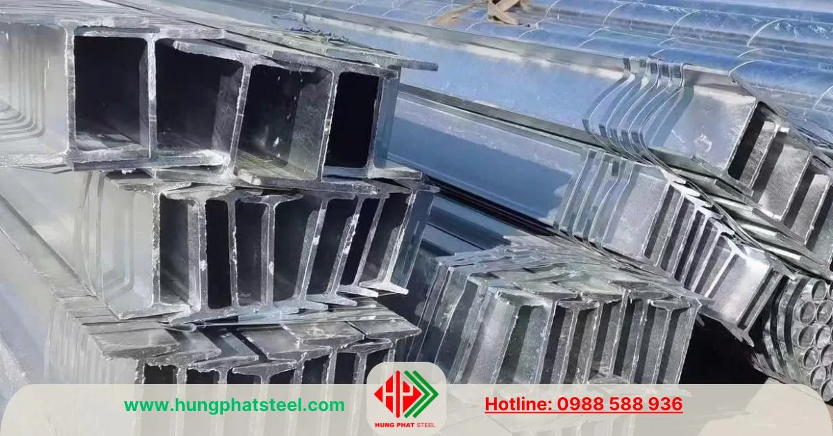 Thép hình I120 mạ kẽm nhúng nóng
