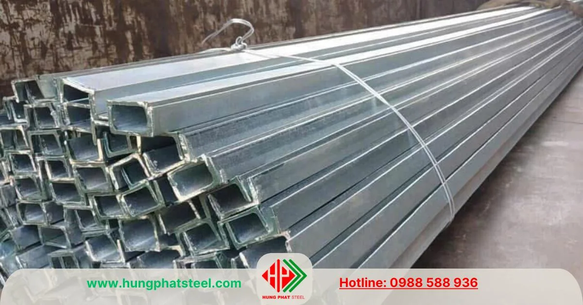 Thép hình U mạ kẽm nhúng nóng