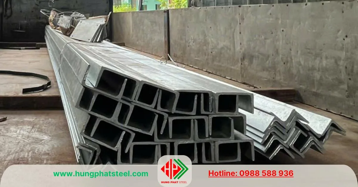 Thép hình U mạ kẽm nhúng nóng 
