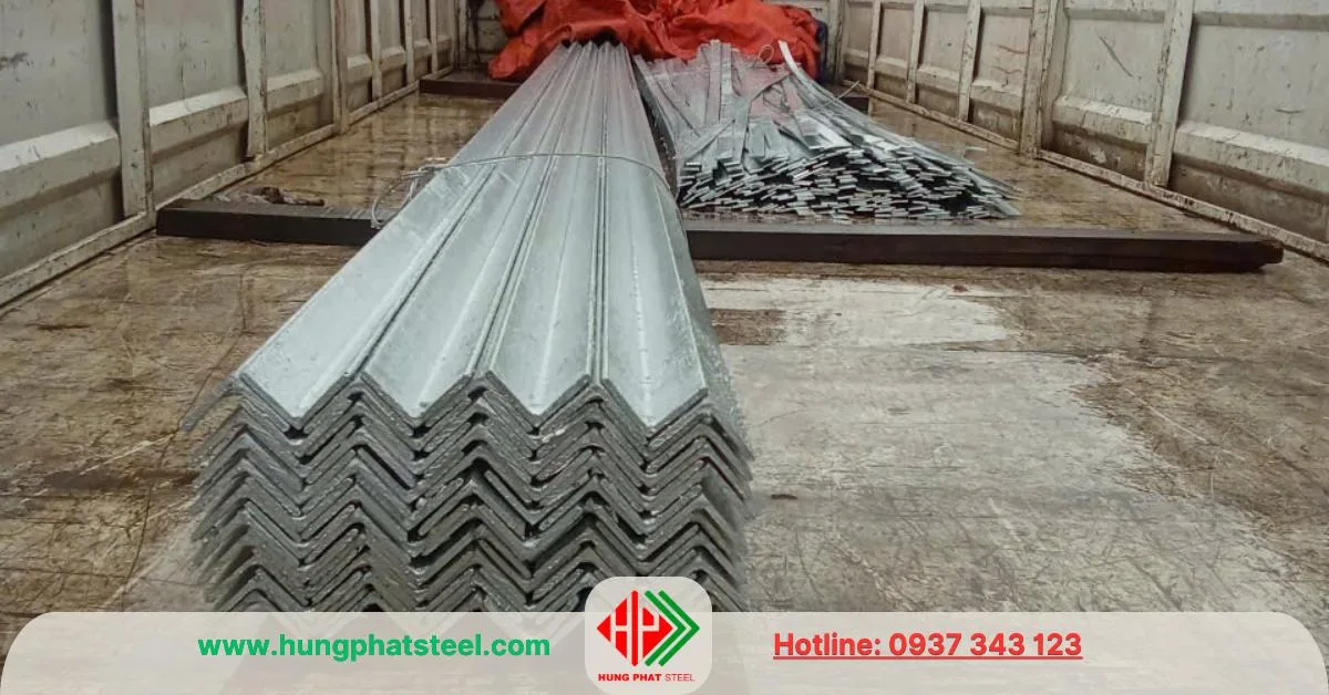 Thép hình V mạ kẽm nhúng nóng
