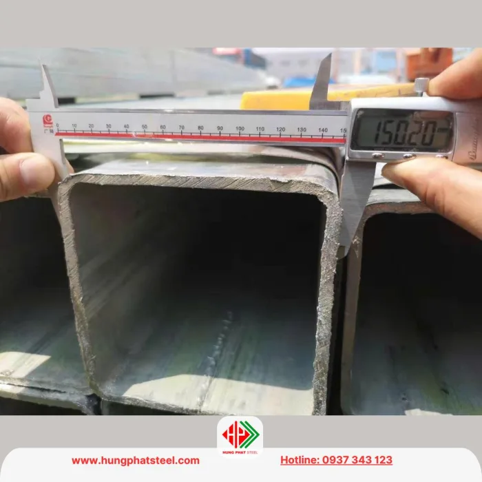 Thép hộp mạ kẽm 150x150