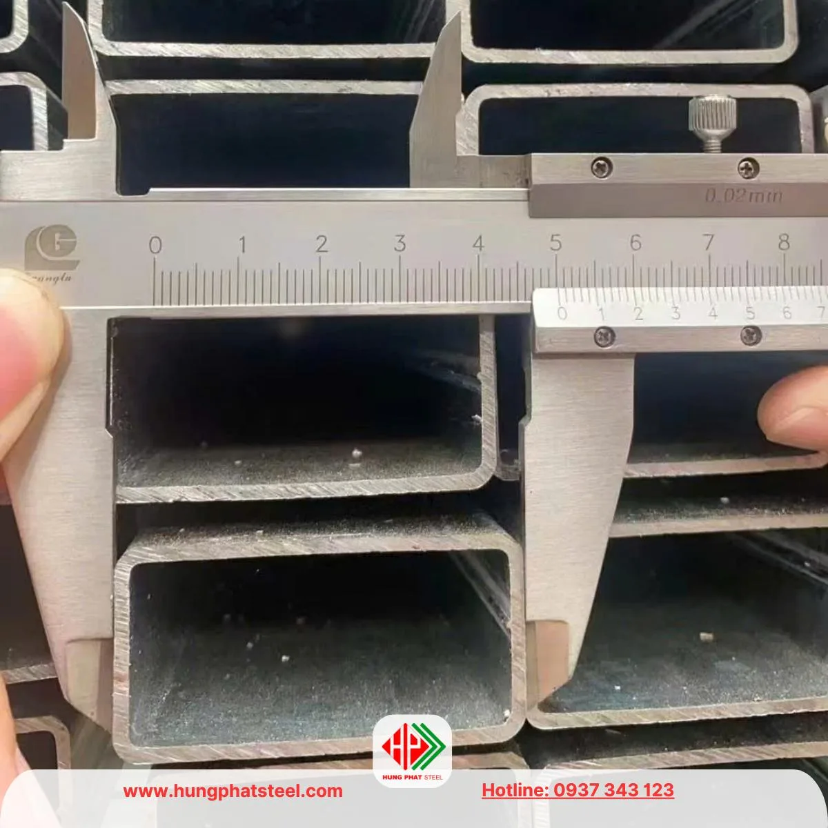 Thép hộp mạ kẽm 25x50