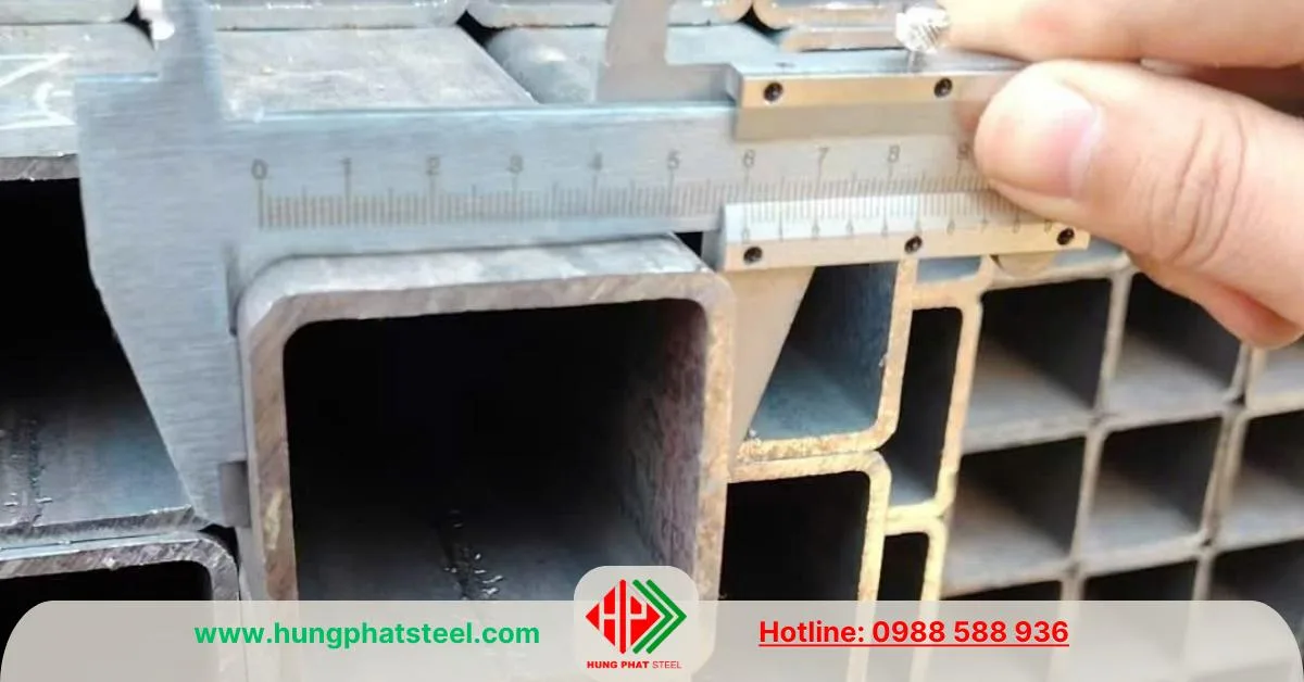 Thép hộp vuông cạnh 60x60mm
