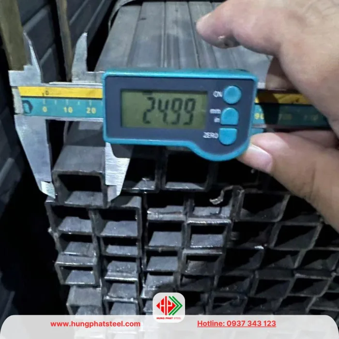 Thép hộp vuông đen 25x25