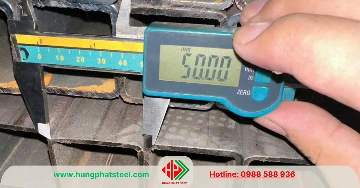 Thép hộp vuông đen 50x50