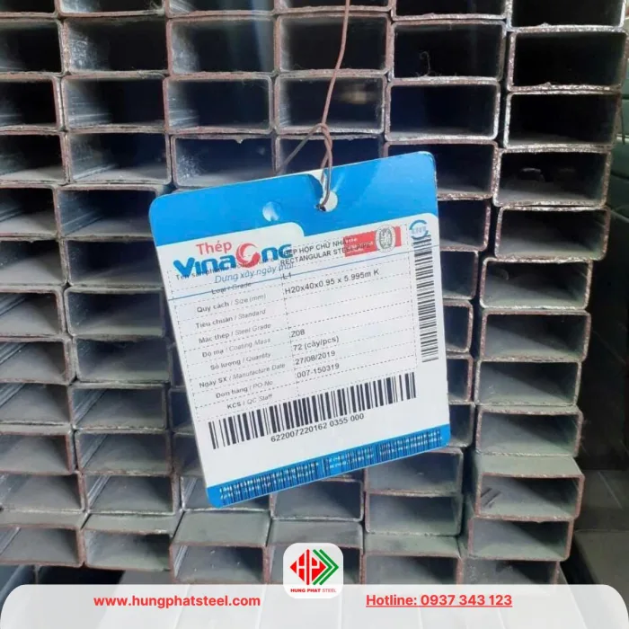 Thép hộp vuông mạ kẽm Hòa Phát