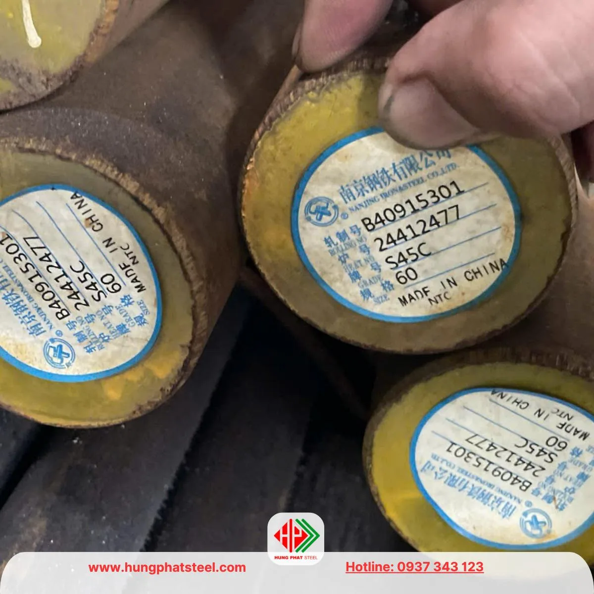 Thép tròn đặc phi 60 S45C (C45)