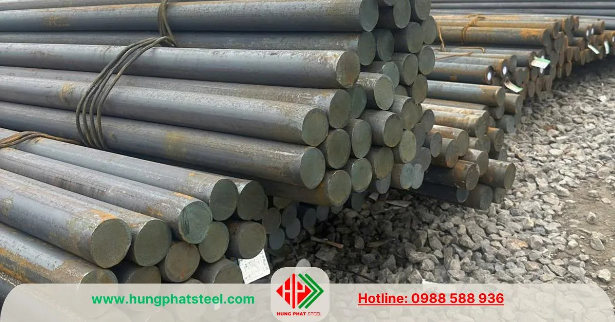 Thép tròn đặc phi 75 (Láp D75)