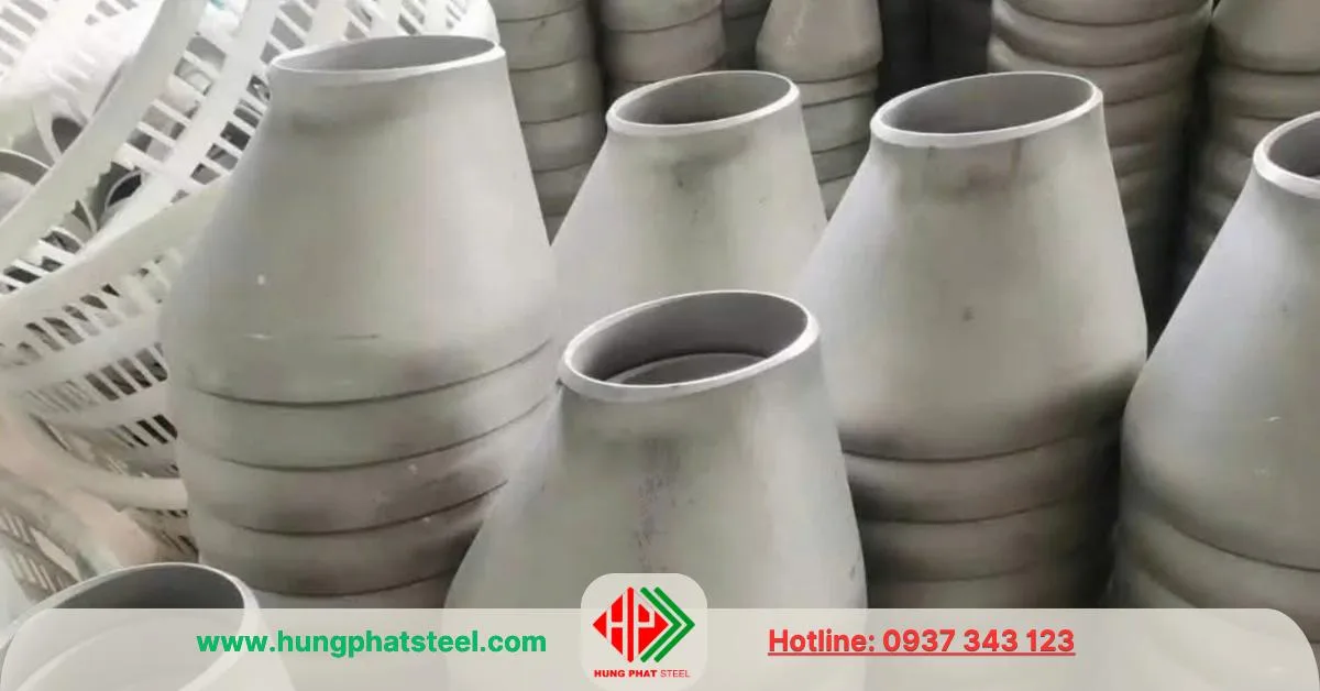 Bầu hàn inox lệch tâm (côn thu lệch)