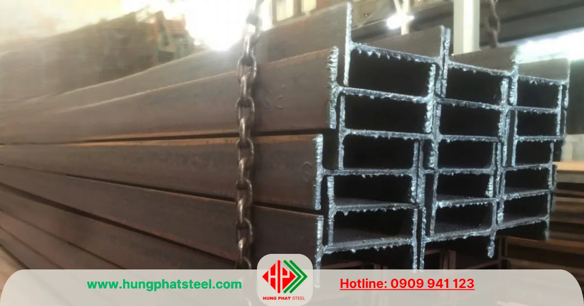Cắt khúc thép I200 của Posco (cắt gió đá)