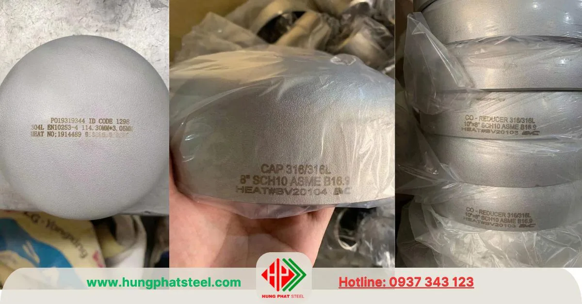 Chén hàn inox 316 (bịt chụp)