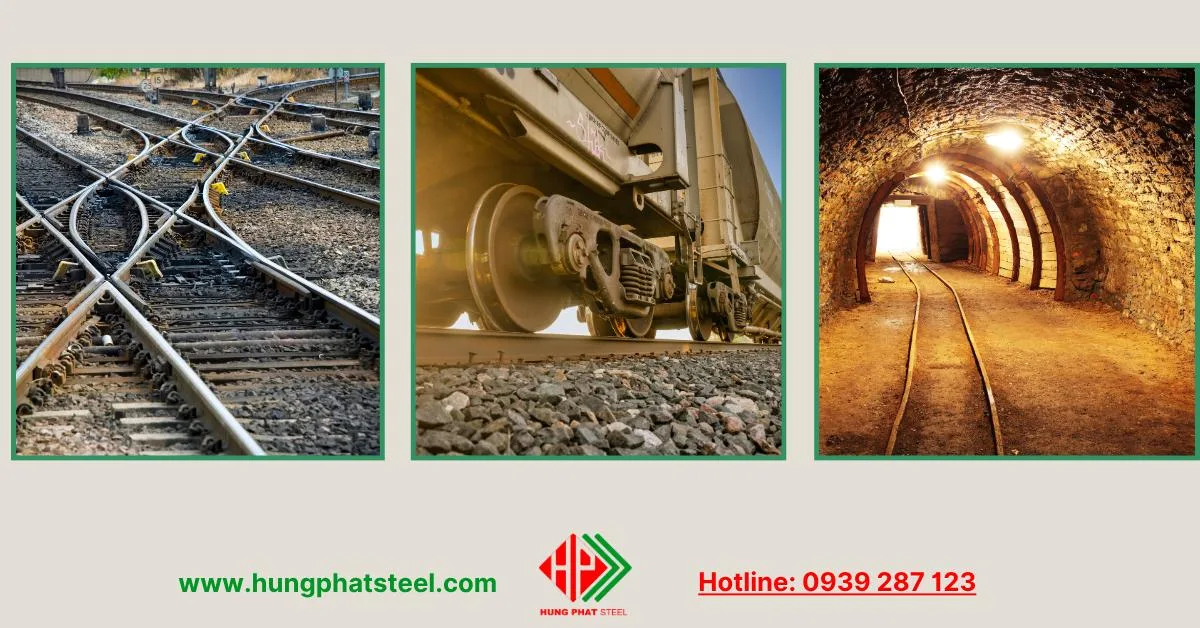 Có mặt trong ray tàu và hầm mỏ