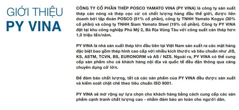 Giới thiệu Posco Yamato Vina