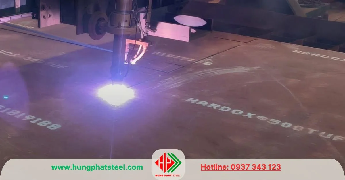 Khả năng cắt và gia công thép tấm Hardox 500