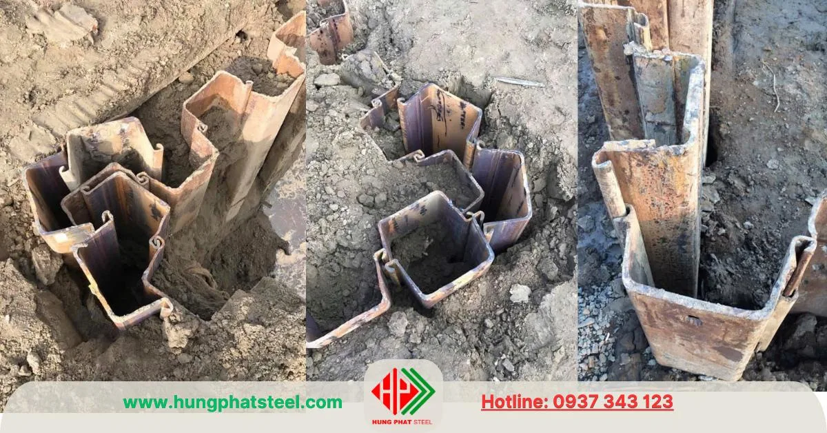 Kinh nghiệm thi công cọc cừ Larsen