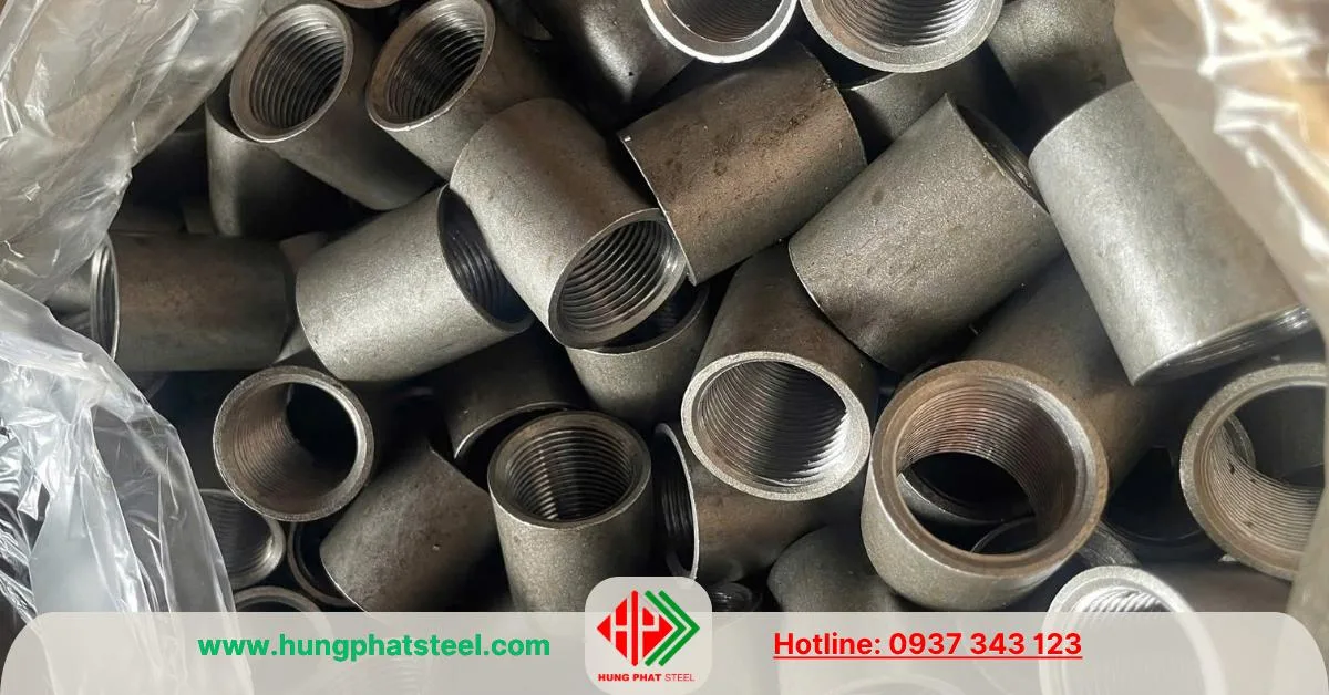 Măng sông thép hàn có ren trong