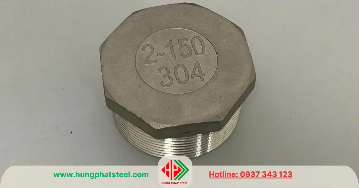 Nút bịt inox 304 đầu bát giác