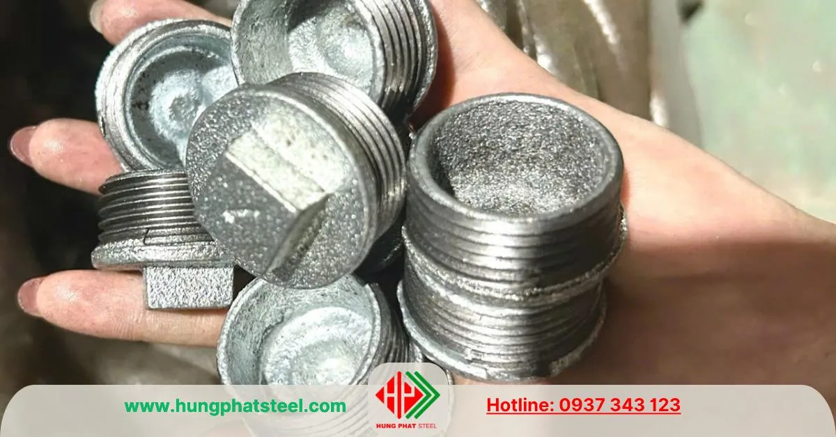 Nút bịt ren ngoài mạ kẽm