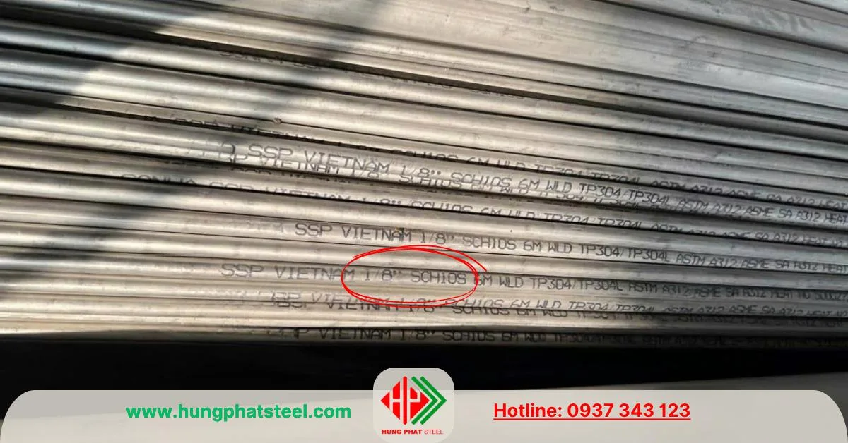 Ống INOX 304 phi 10 (DN6)