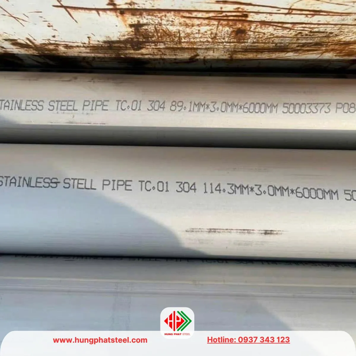 Ống inox 304 - công nghiệp phi 114 DN100