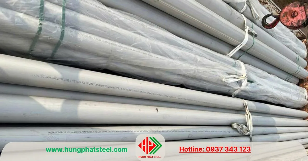 Ống inox 304 - công nghiệp phi 114 DN100