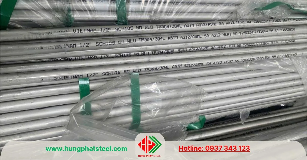 Ống inox 304 phi 21 DN15