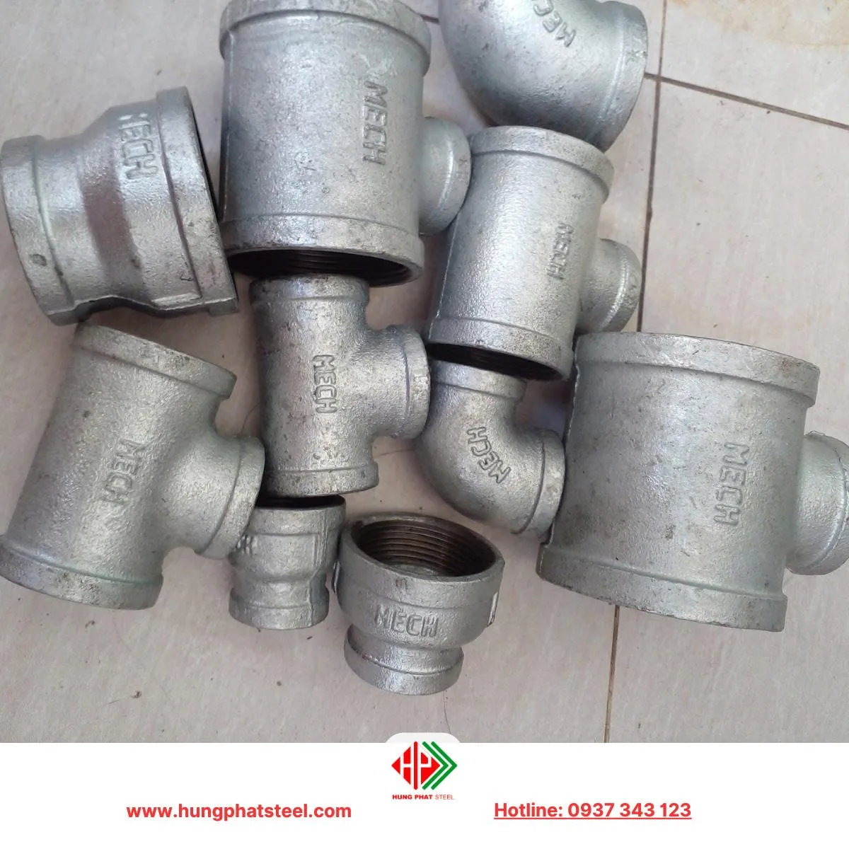 Phụ kiện ren mạ kẽm MECH
