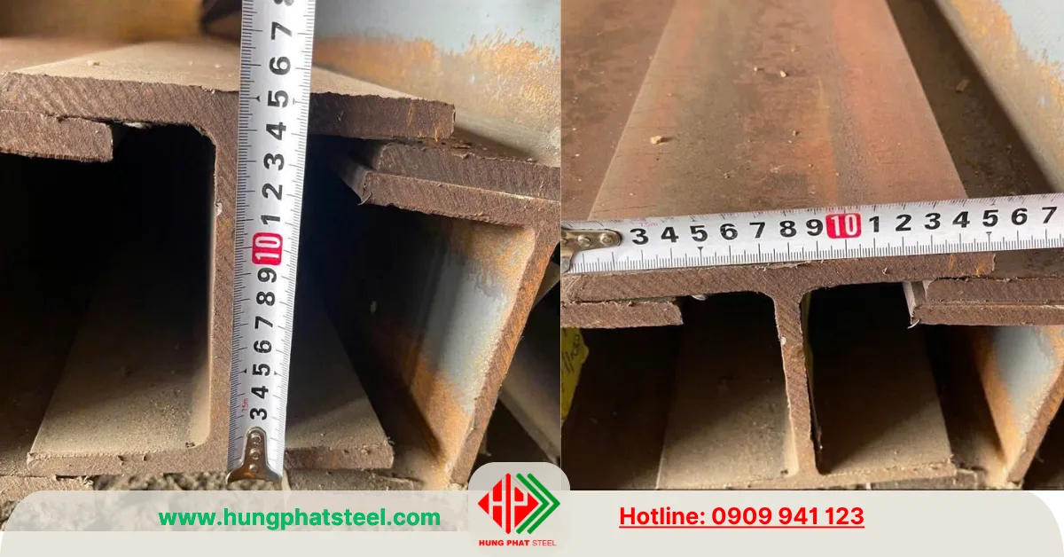 Số đo thực tế H150 Posco