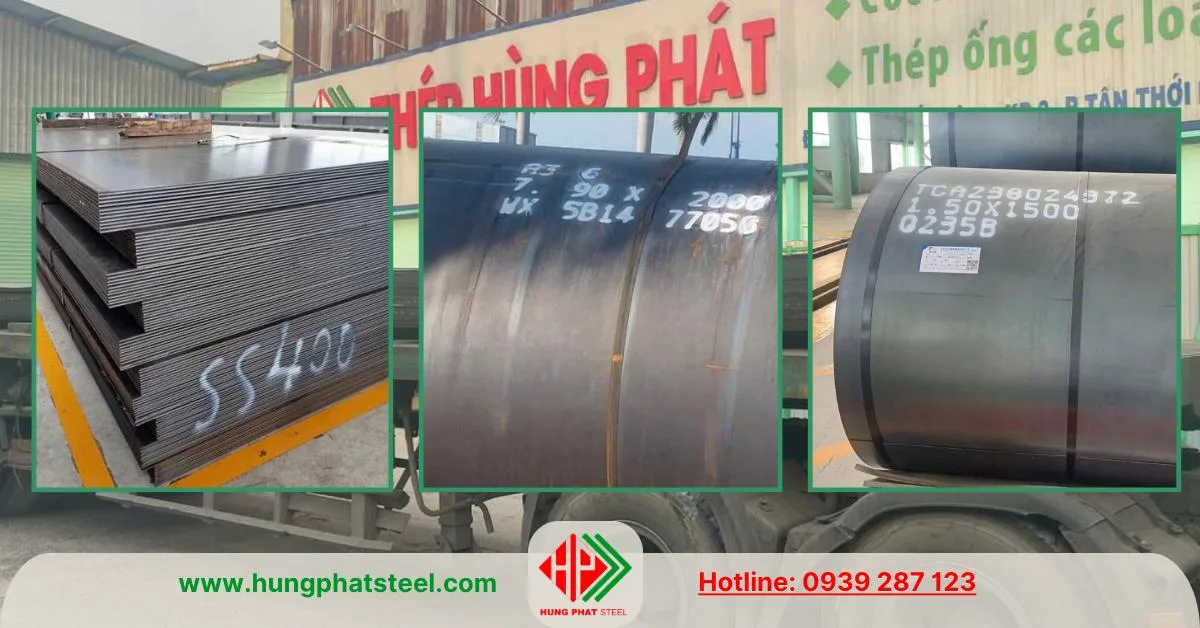 So sánh thép tấm SS400 A36 Q235
