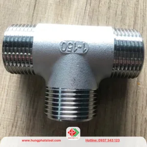 Tê inox ren ngoài