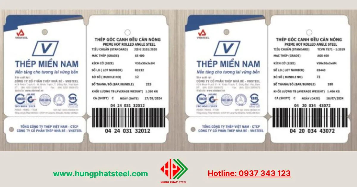 Tem mác thép V Nhà Bè (mới nhất)