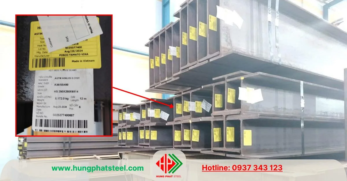 Thép H250x250 Posco