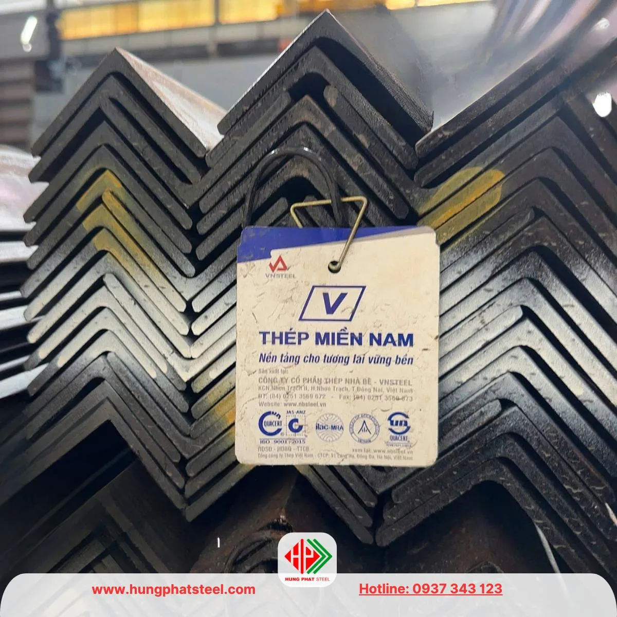 Thép V thương hiệu Nhà Bè (V Miền NAm - VNSteel)