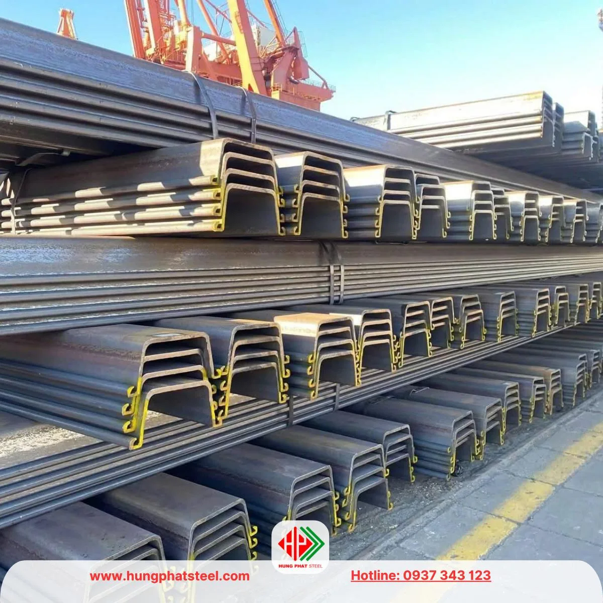 Thép cọc cừ Larsen IV (cừ 4) nhập khẩu TQ