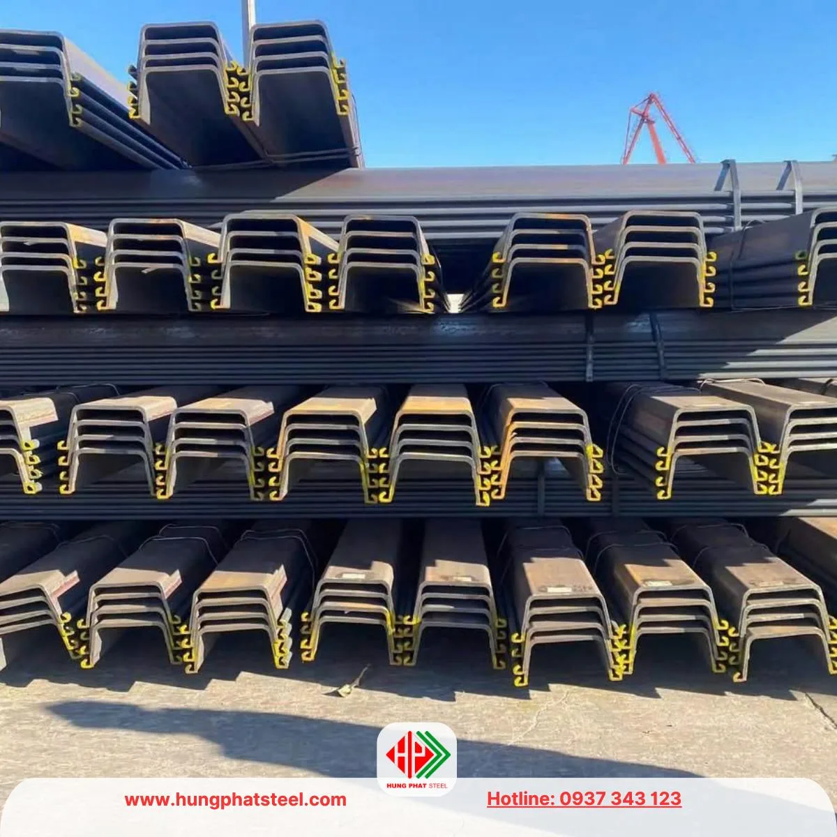 Thép cọc cừ Larsen IV (cừ 4) nhập khẩu TQ