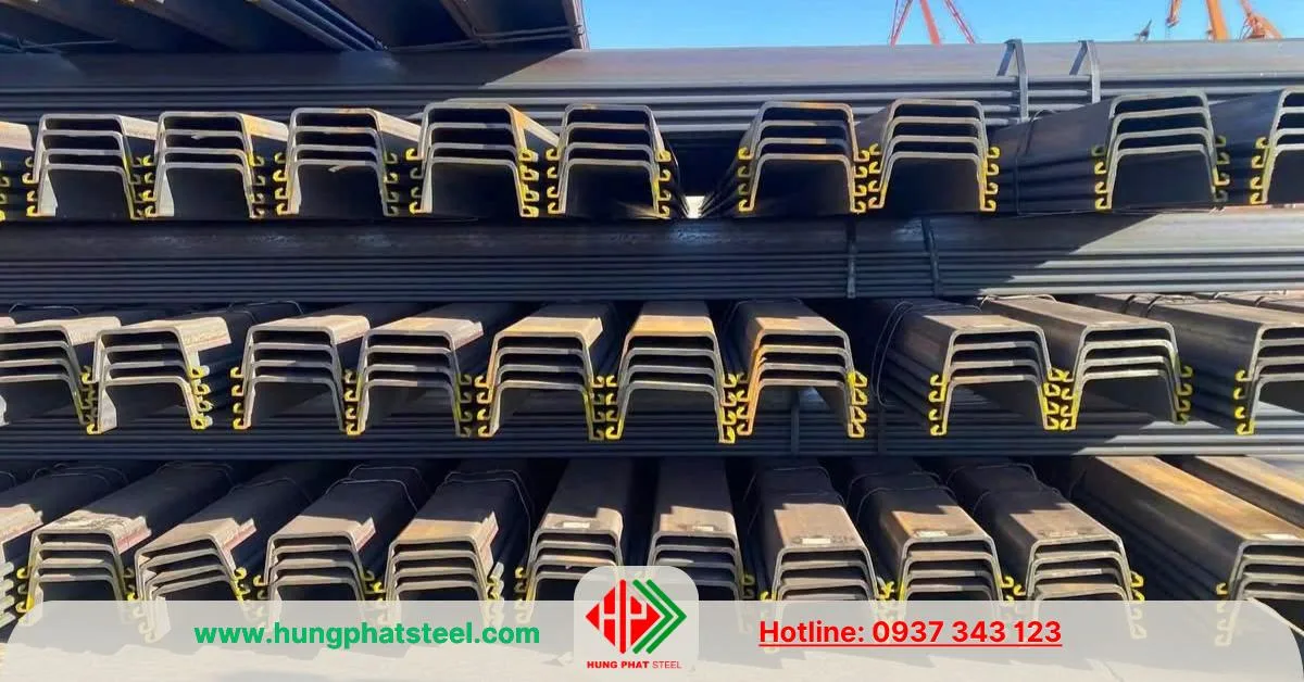 Thép cọc cừ Larsen IV (cừ 4) nhập khẩu TQ