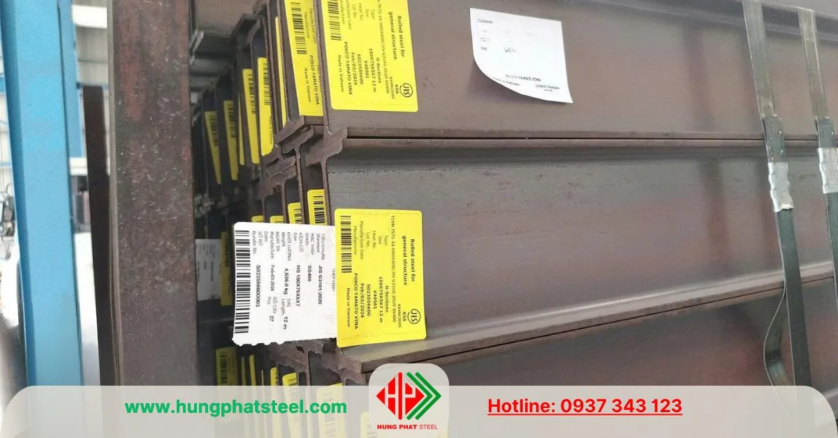 Thép hình H150x75 POSCO