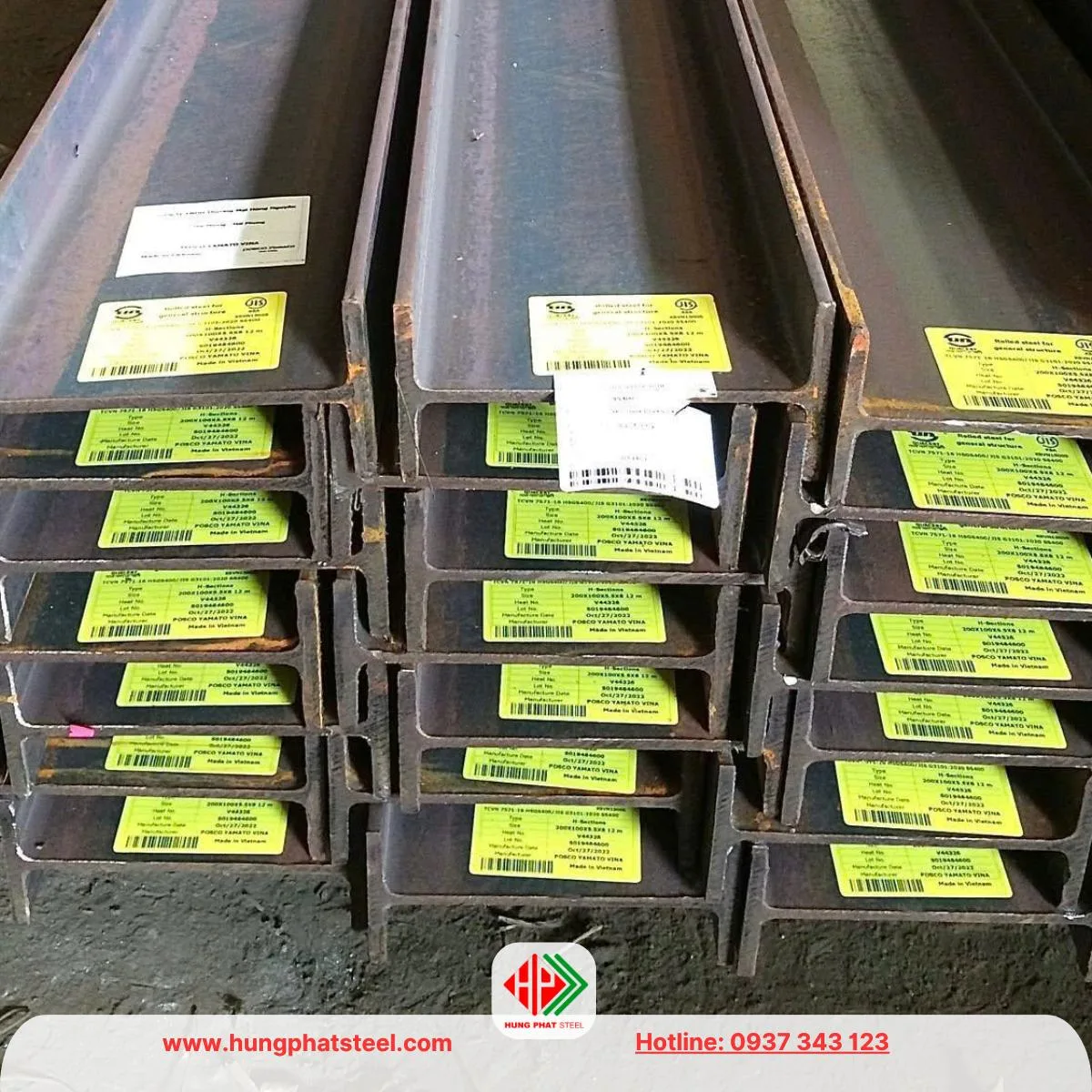 Thép hình H200x100 Posco