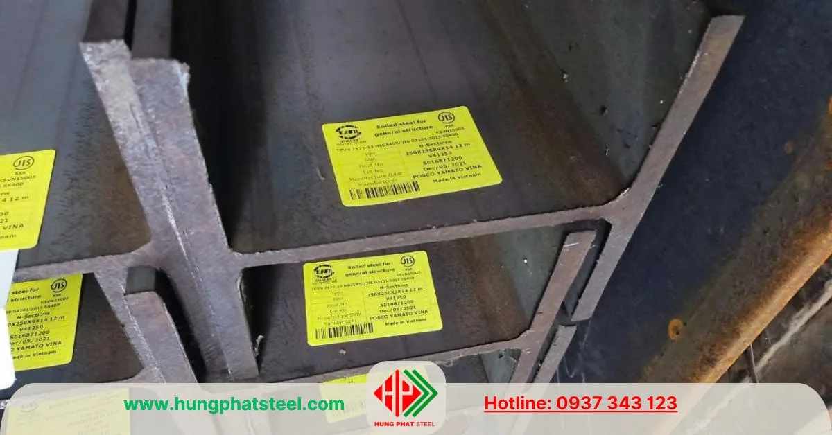 Thép hình H250x250 Posco