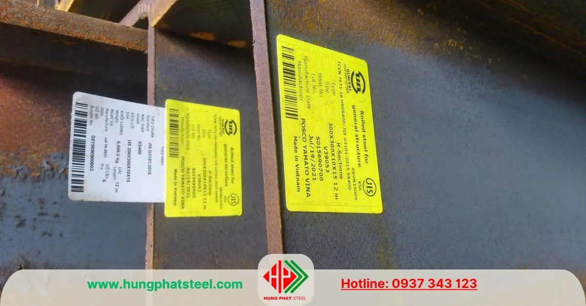 Thép hình H300x300 Posco